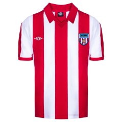 Score Draw Sunderland Retro Home Shirt 1978 Adults Red/White