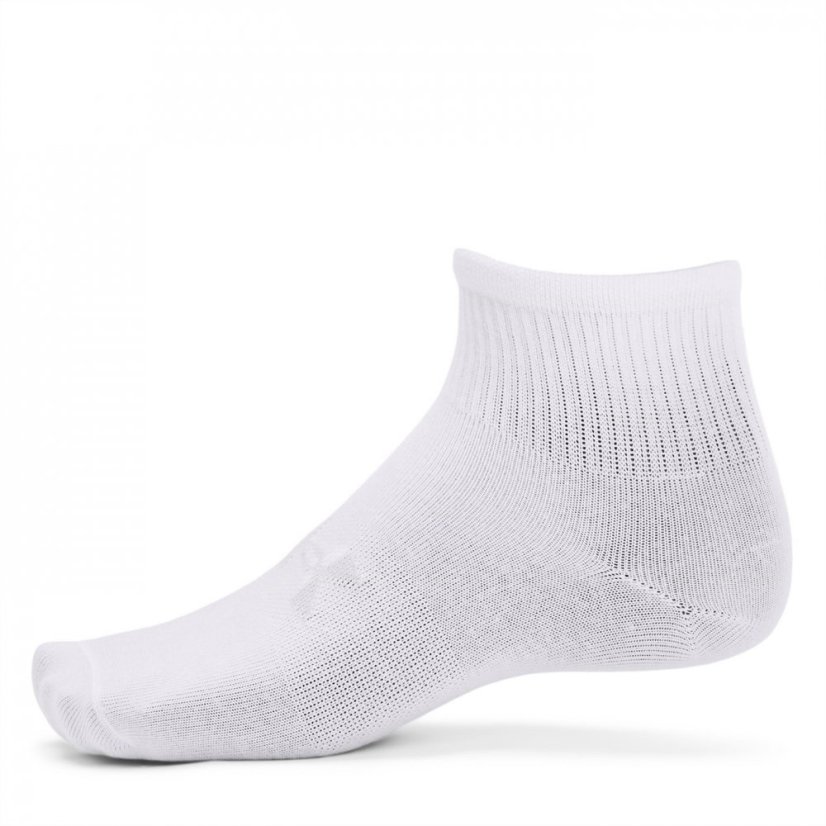 Under Armour Kids' Essential Quarter Trainers Socks White