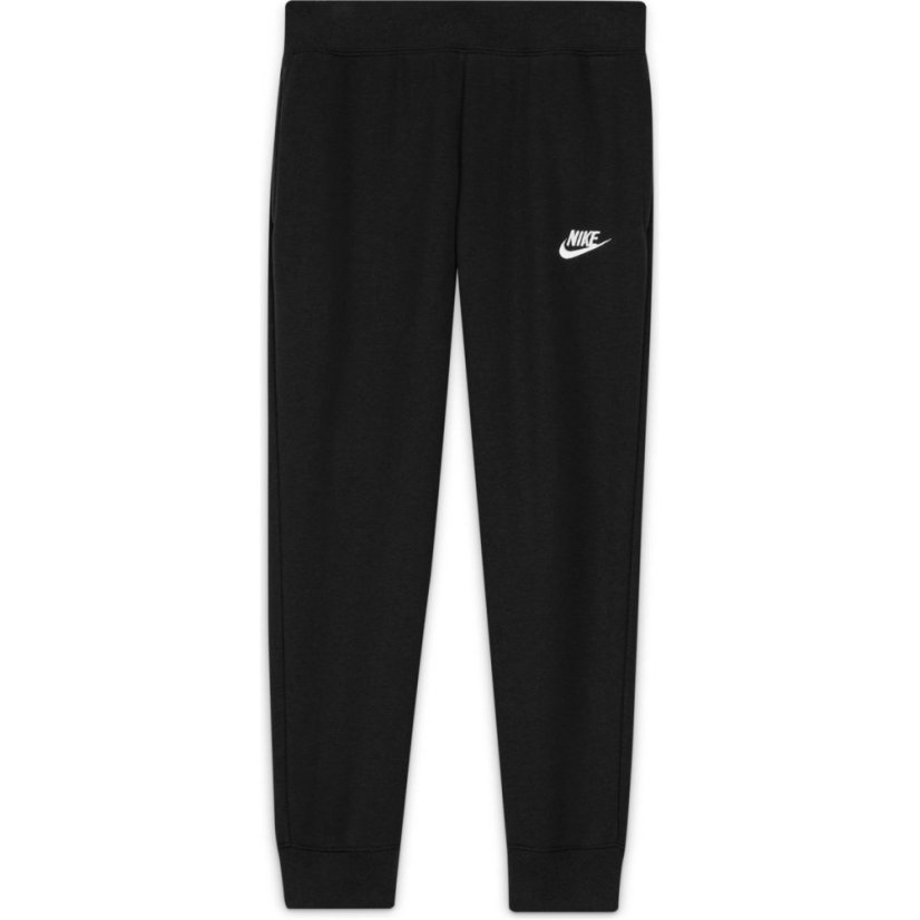 Nike Girls Fundamentals Fleece Jogging Bottoms Black/White