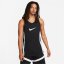 Nike Dri-FIT Icon Men's Basketball Jersey Black/White - Veľkosť: L
