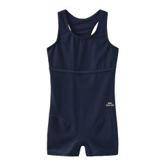 Slazenger LYCRA® XTRA LIFE™ Boyleg Swimming Suit Junior Girls Navy