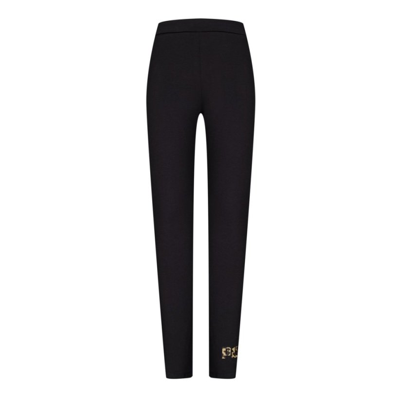 Puma Kids' Jersey Leggings Black Animal