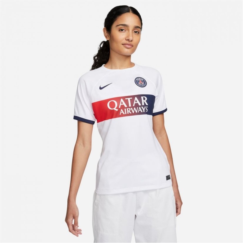 Nike Paris Saint Germain Away Shirt 2023 2024 Womens White/Navy