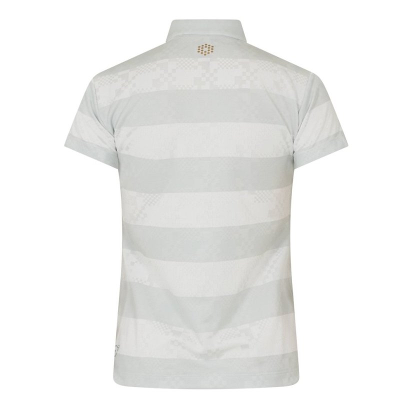 Puma (9) Golf Ss Border Polo Womens Grey
