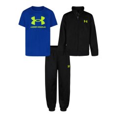 Under Armour Kids' Brawler Poly Tracksuit Black/Blue