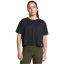 Under Armour Women's Motion Short-Sleeve Performance Gym Top Black/White