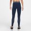 Nike Pro Women's Mid-Rise Mesh-Panelled Leggings Midnight Navy