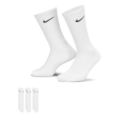 Nike Everyday 3 Pack Cotton Cushioned Crew Socks White/Black