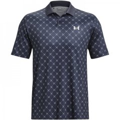 Under Armour Perf Printed Polo Sn34 Downpour Gray