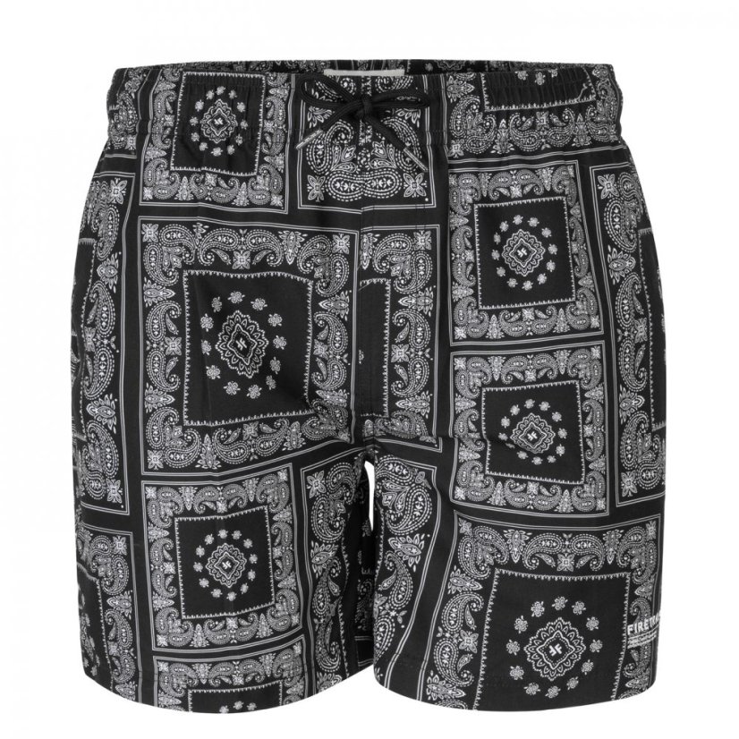 Firetrap Printed Swim pánské šortky Bandana