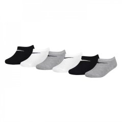 Nike Basic 6PK Low Childs White/Grey