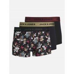Jack and Jones Men's Fiber Pack Trunks Black