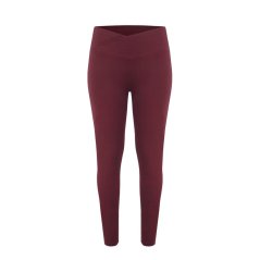 Miso Wrap Waist Leggings Womens Burgundy
