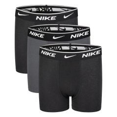 Nike Cotton Boxer Brief 3 Pack Boys Black/Grey