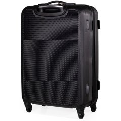 Pierre Cardin Harley Ultra Strong Suitcase Hard Shell Luggage Black