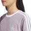 adidas 3 Stripe T-Shirt Preloved Fig