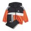 adidas Tiberio 3-Stripes Colorblock Fleece Track Suit Infants Black/Red