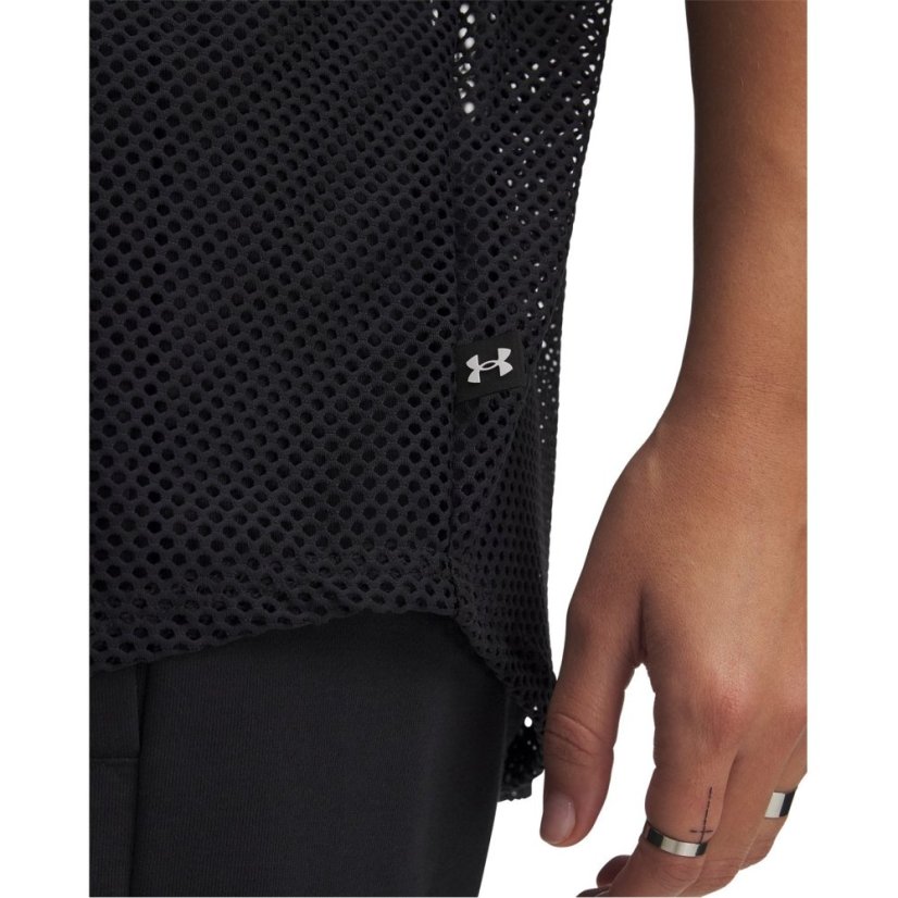 Under Armour Women's Baseball Jersey Oversized Fit Oversized T-Shirt Black