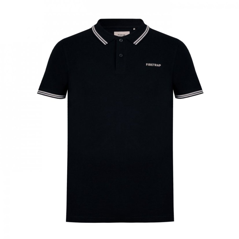 Firetrap Lazer Polo Shirt Mens Black