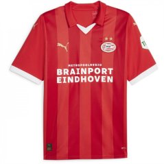 Puma PSV Eindhoven Home Shirt 2023 2024 Adults Red/White