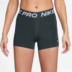 Nike Pro Three Inch Shorts Womens Seaweed/White