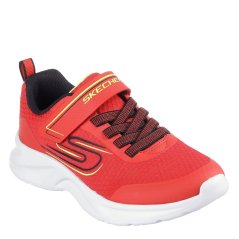 Skechers Lightweight Gore & Strap Sneaker Runners Boys Red
