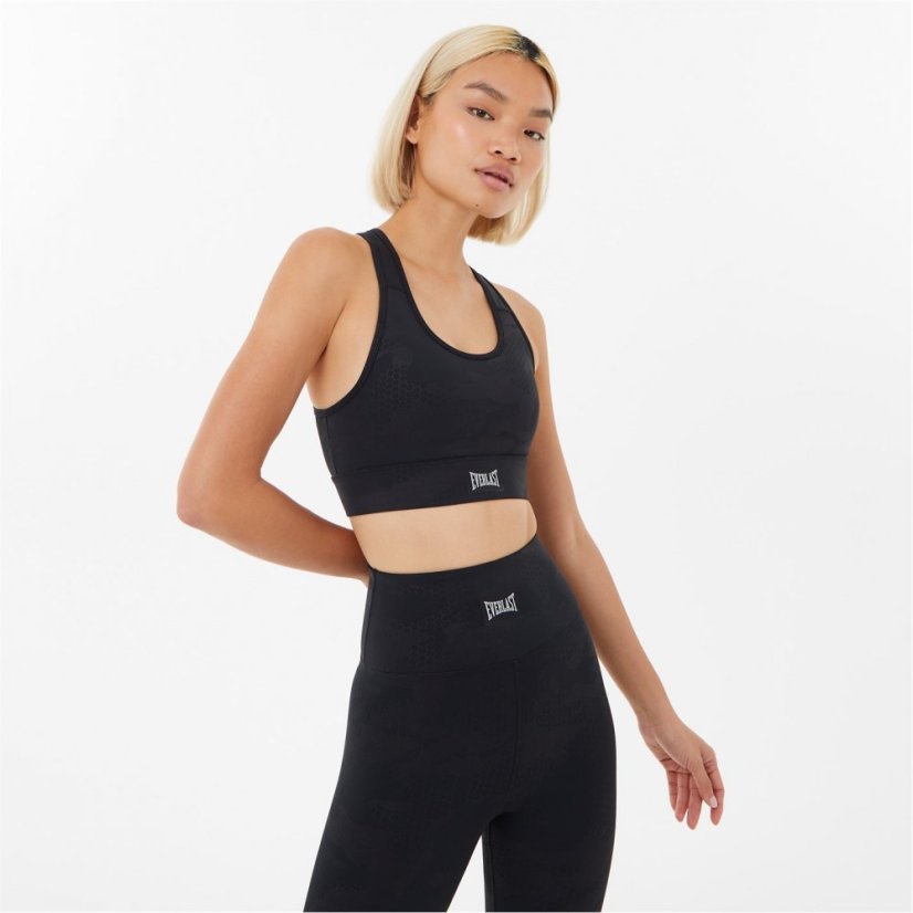 Everlast Gloss Sports Bra Womens Black