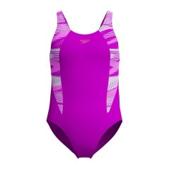 Speedo Hyperboom Splice Muscleback Swimsuit Junior Girls Diva