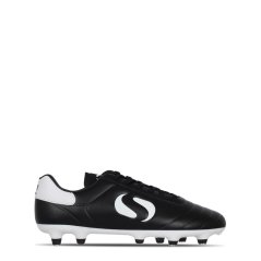 Sondico Strike Soft Ground Football Boots Junior Black/White