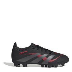 adidas Predator 4 Juniors Firm Ground Football Boots Black/Grey