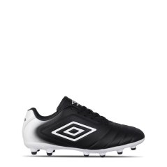 Umbro Calcio Firm Ground Football Boots Junior Black/White