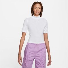 Nike Ribbed Short Sleeve Tee White/Black