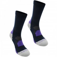Karrimor 2 Pack Walking Socks Ladies Navy/Purple