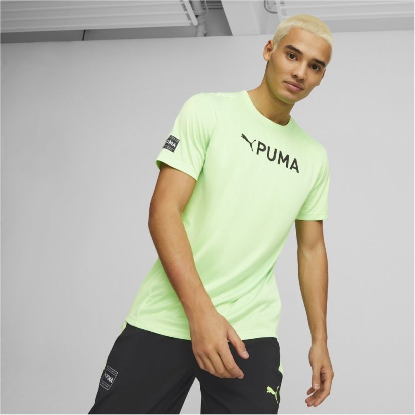 Puma Fit Logo Tee - CF Graphic Fizzy Lime