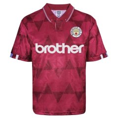 Score Draw Manchester City Retro Away Shirt 1989 Purple/White