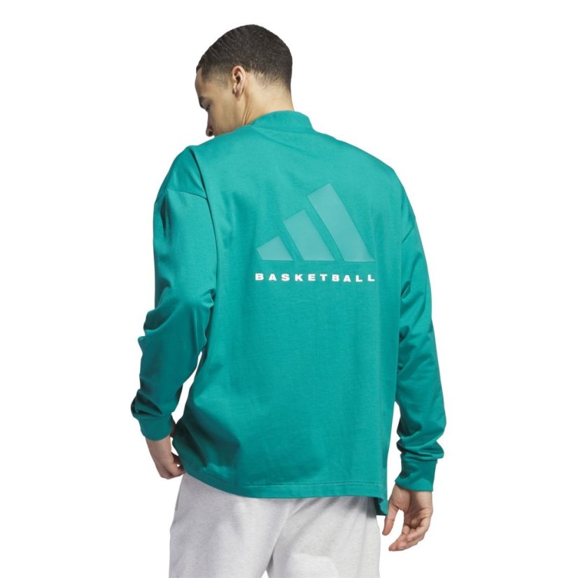 adidas Basketball Long Sleeve Tee pánske tričko Eqt Green S16