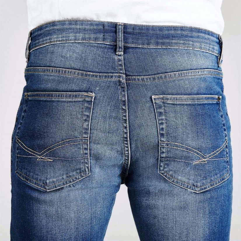 Firetrap Skinny Jeans Mens Mid Blue