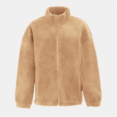 SoulCal Women's Soul Cal Full Zip Long Sleeve Sherpa Jacket Khaki
