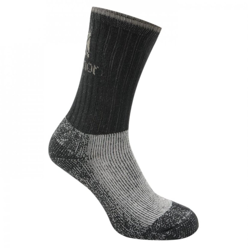 Karrimor Heavyweight Boot Sock 3 Pack Ladies Black