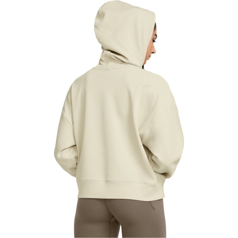 Under Armour Women's Journey Rib Over the Head Performance Hoodie Brown
