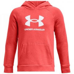 Under Armour Logo OTH Hoodie Junior Boys Venom Red