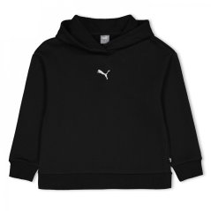 Puma ESS+ Contrast Fleece Hoodie Junior OTH Black/White
