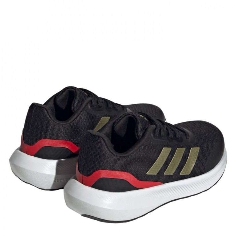 adidas Run Falcon 3 Junior Boys Running Shoes Black/Gold