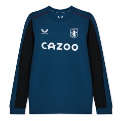 Castore Aston Villa Sweater Juniors Petrol/Black
