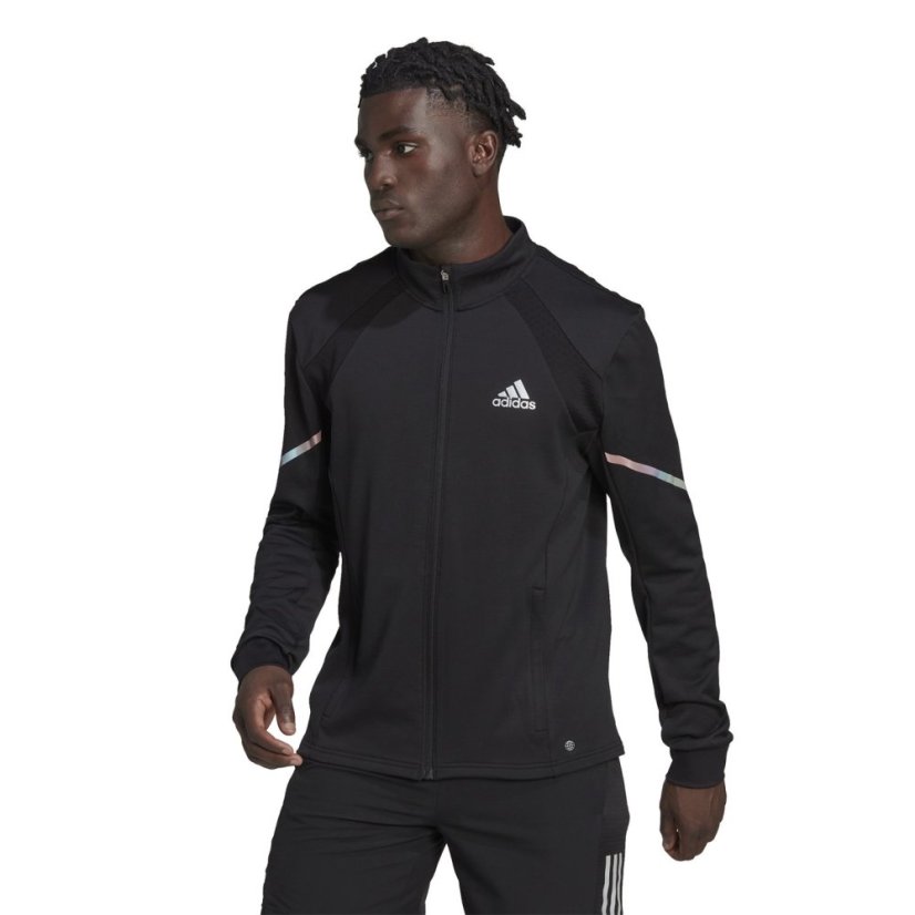 adidas Adizero Fast Knit Mens Running Jacket Black