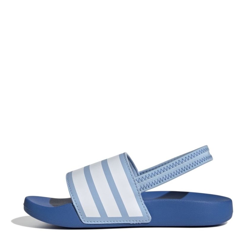 adidas Adilette Estrap Slides Kids Sky/White