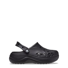 Crocs Baya Platform Clog Womens Black