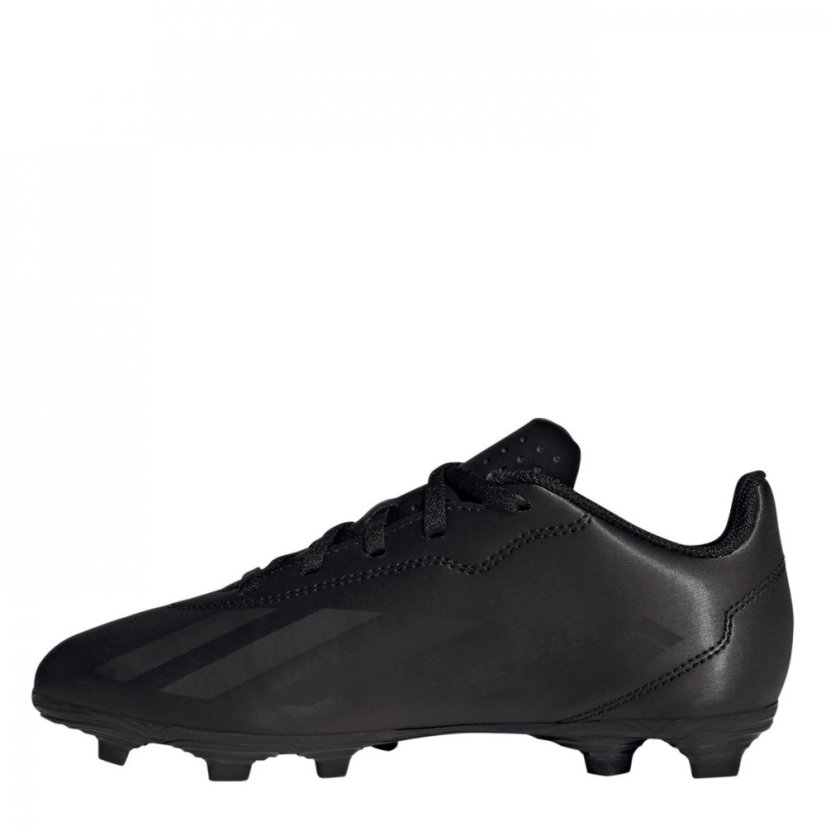 adidas X Crazyfast Club Junior Flexible Firm Ground Football Boots Black/Black