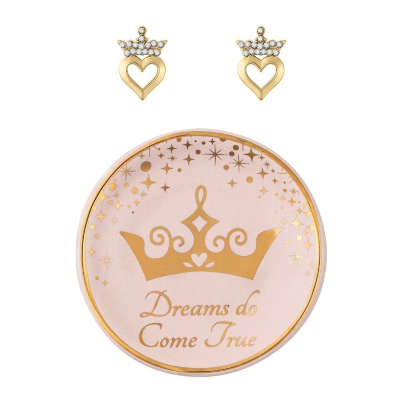 Disney Kids' Princess Dinner Plate Jewellery Set White