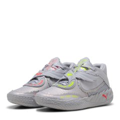 Puma Men's Mb.05 Metallic Basketball Trainers Vibrant Silve